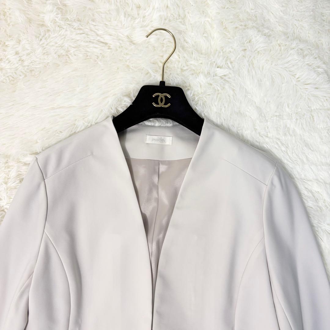 ぷりん大きいサイズXL☆パシオーネ セットアップ ノーカラー パンツ