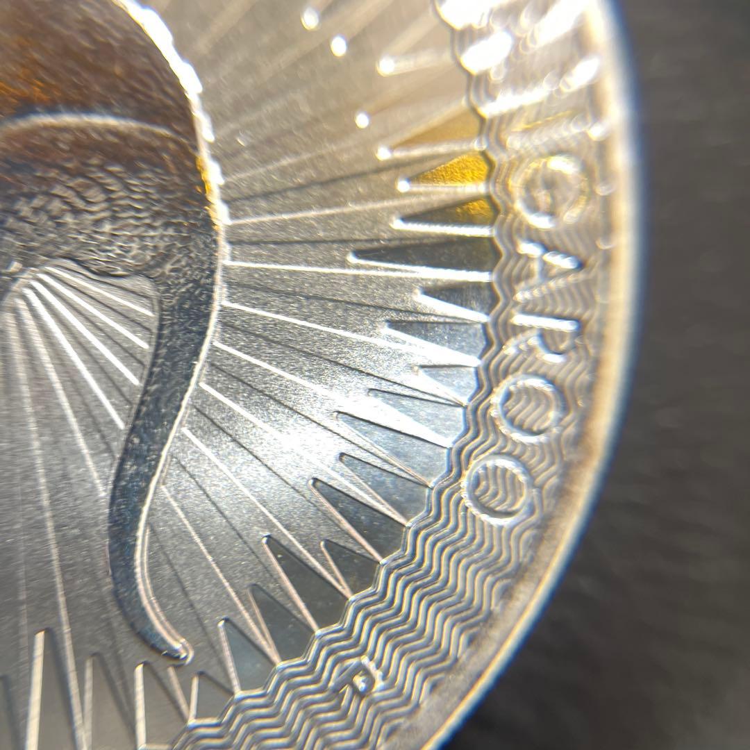 【純銀】オーストラリア　カンガルー 銀貨　1oz ケース付き　①