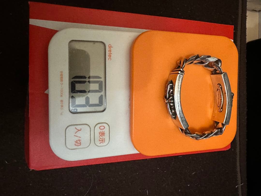 ★リンカン購入証明書付き★クロムハーツダブルIDブレスレット　フローラルクロス