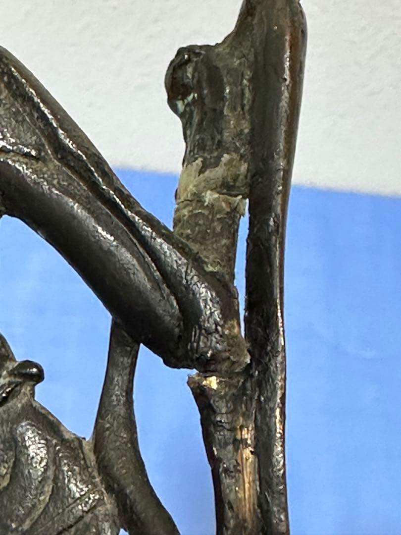 観音仏 中国仏像 キズある