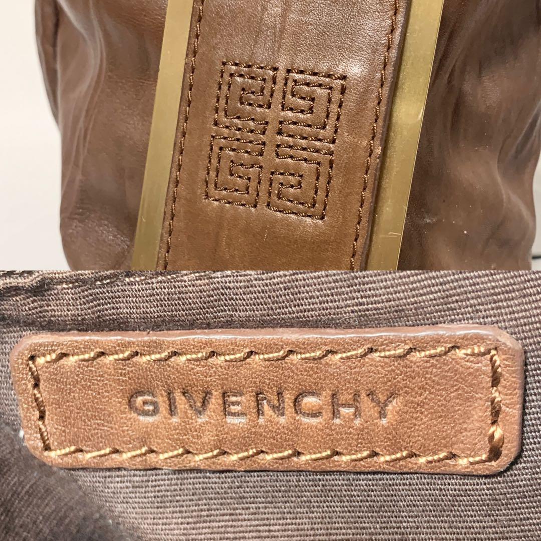 美品✨ ジバンシー　オールレザー　トートバッグ　ボストン　ブラウン　Y2K