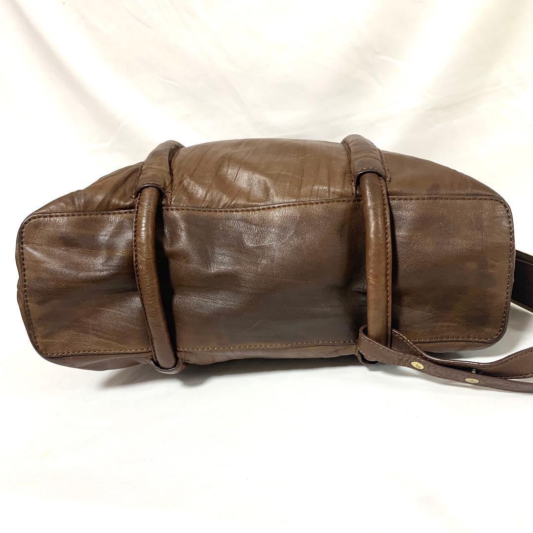 美品✨ ジバンシー　オールレザー　トートバッグ　ボストン　ブラウン　Y2K