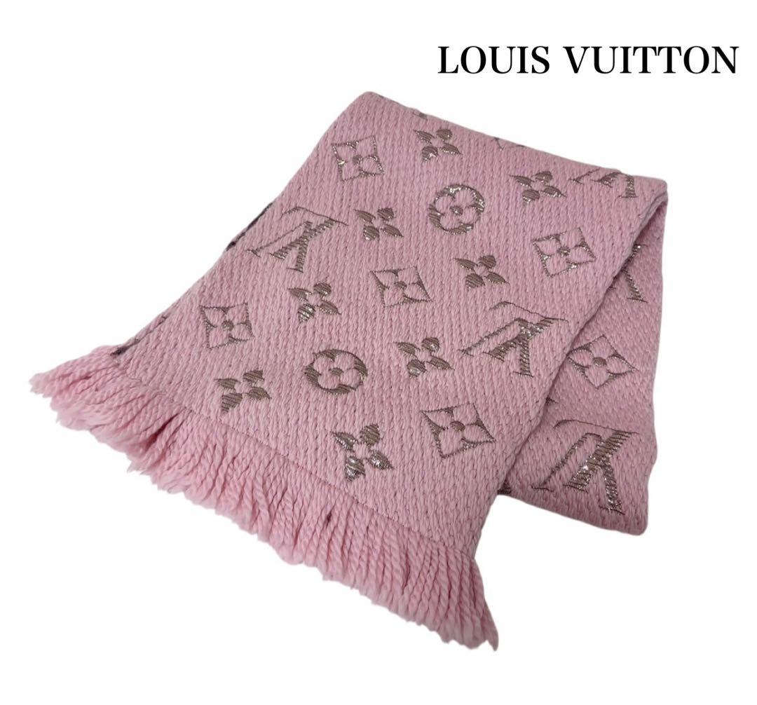 【正規品・美品】LOUIS VUITTON ロゴマニア シャイン マフラー