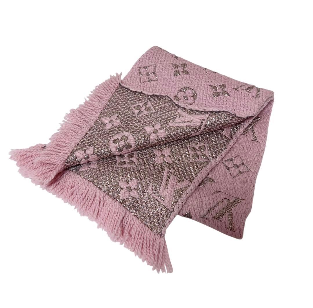 【正規品・美品】LOUIS VUITTON ロゴマニア シャイン マフラー