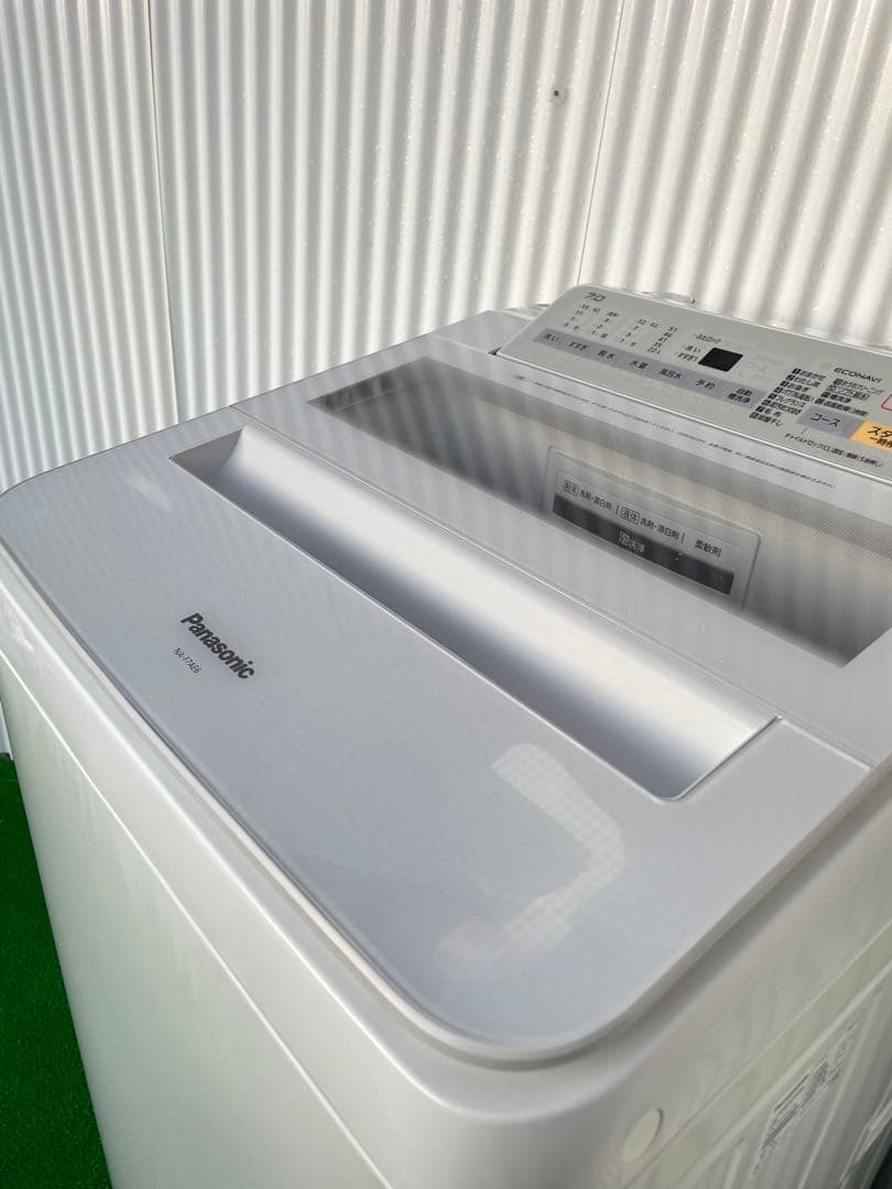873 パナソニック 7kg洗濯機 エコナビ ビッグウェーブ パワフル滝洗い搭載