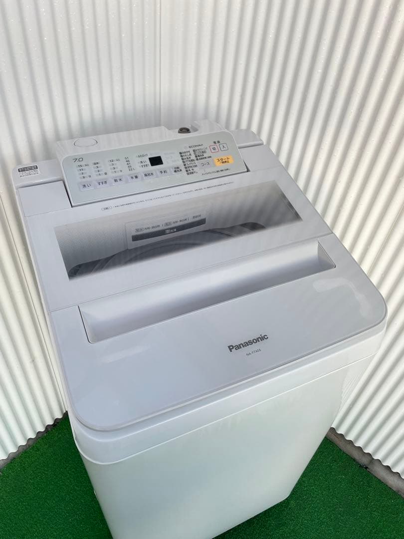 873 パナソニック 7kg洗濯機 エコナビ ビッグウェーブ パワフル滝洗い搭載