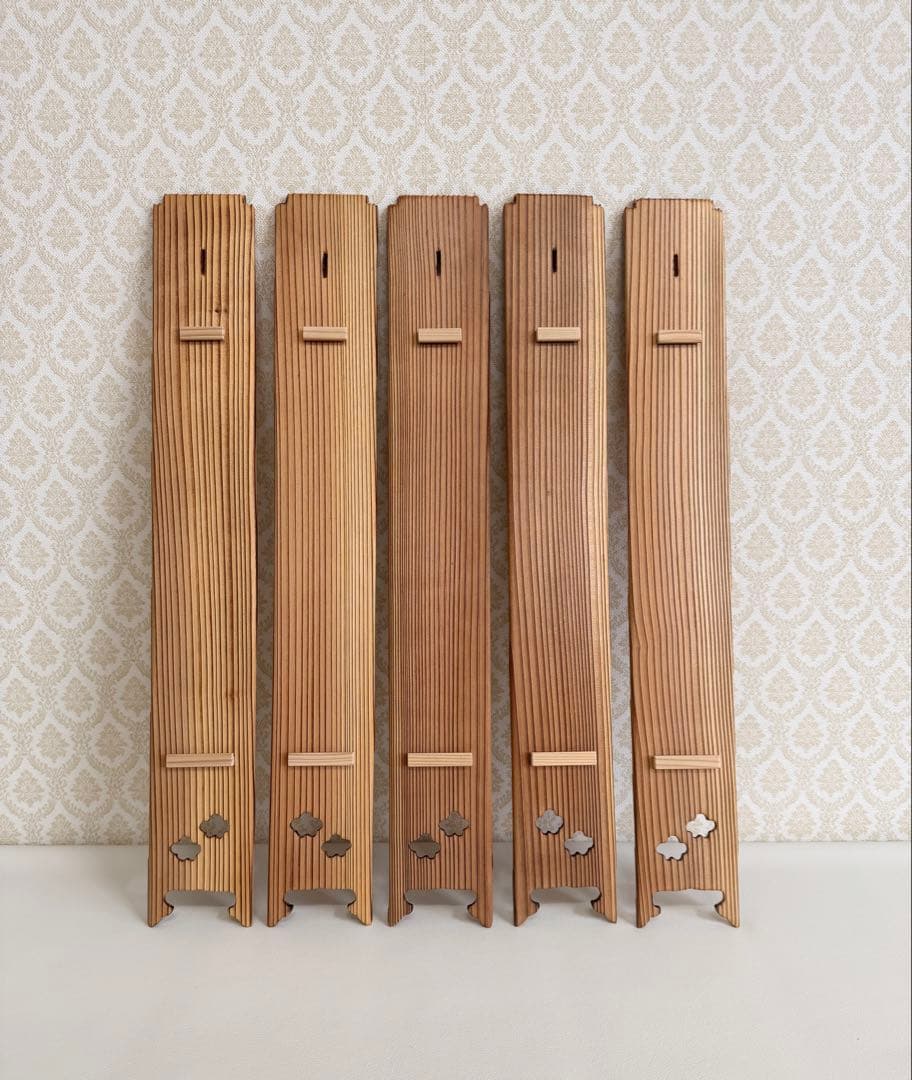 【まとめ売り】短冊掛け×20個セット 杉素材 木製 職人手作り