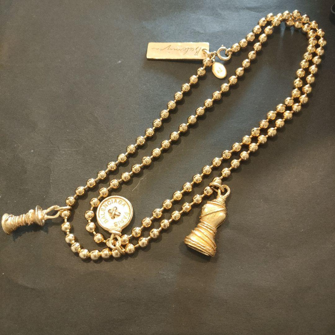 バレンシアガ　BALENCIAGA　チェーンベルト(ゴールド/ヴィンテージ)