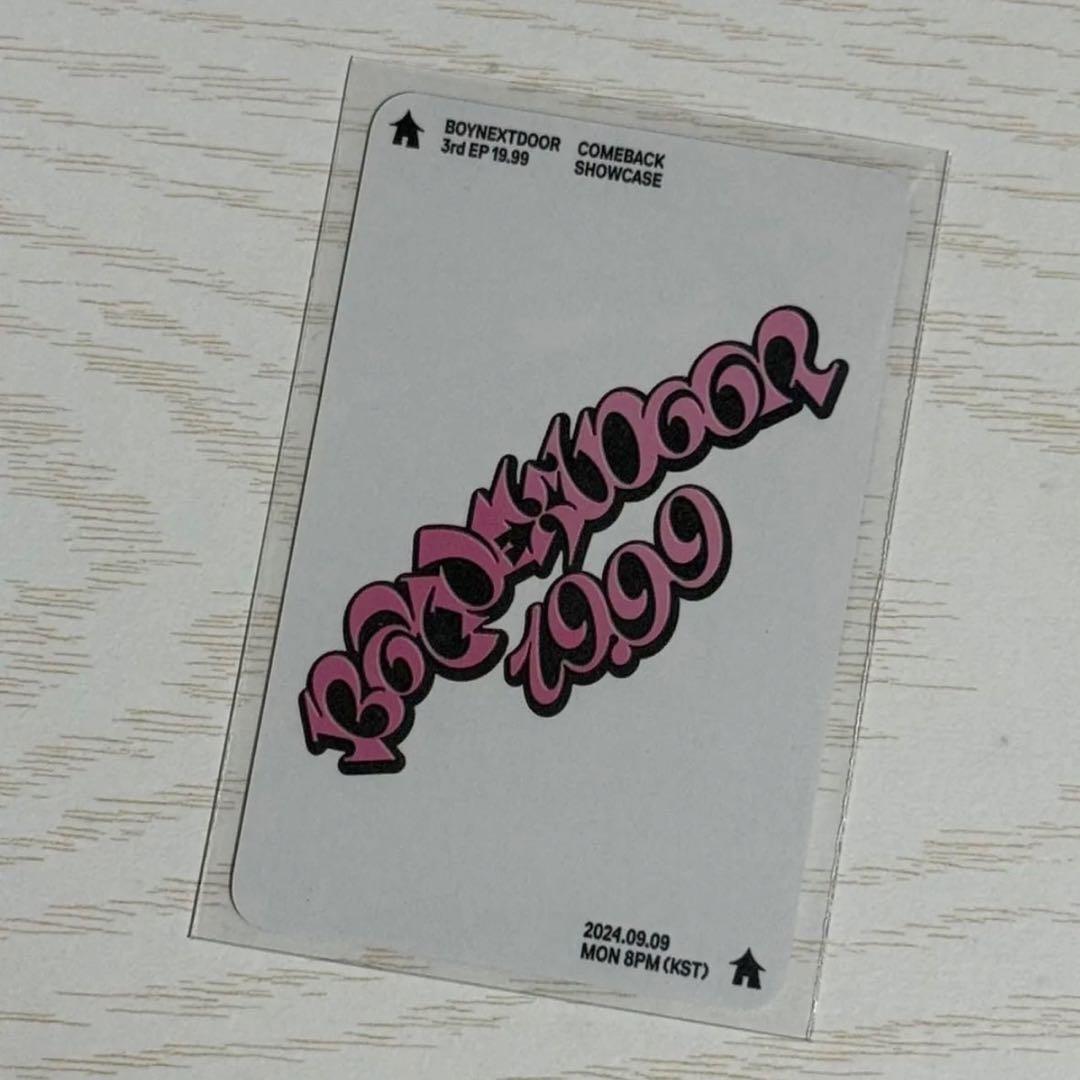 BOYNEXTDOOR 19.99 showcaseトレカ イハン