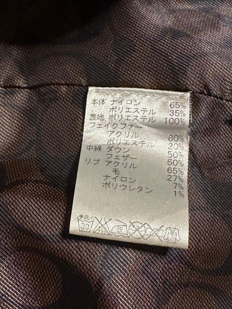 every COACH ファー付きフード 黒 ダウンジャケット