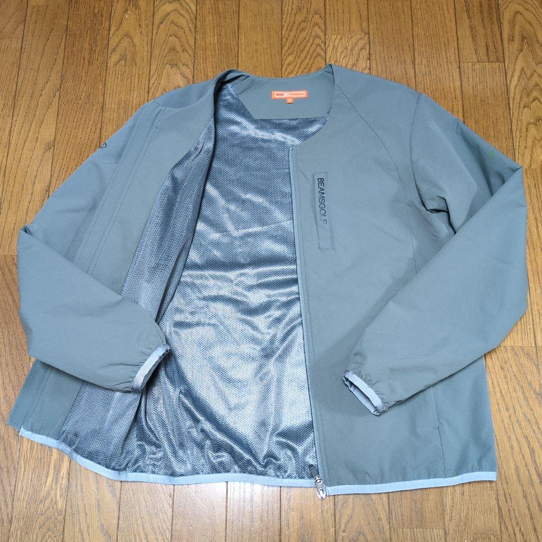 BEAMSGOLF ビームスゴルフ　ノーカラー　中綿ブルゾン　中綿ジャケット