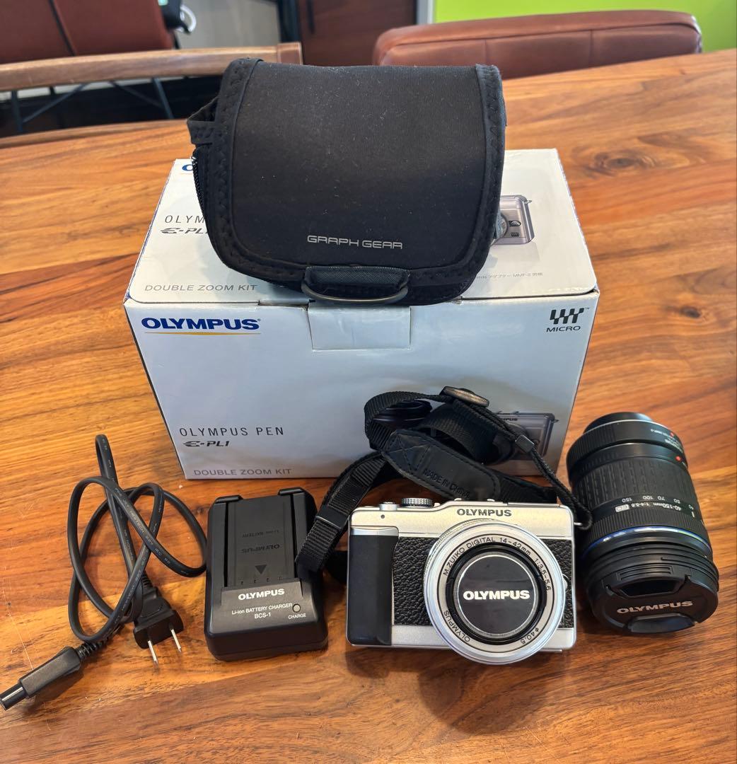 デジタルカメラ OLYMPUS PEN E-PL1 DOUBLE ZOOM KIT