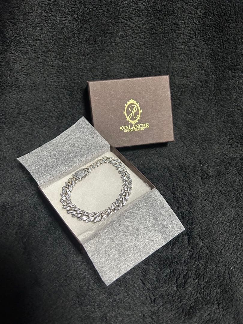 AVALANCHE マイアミチェーン ブレスレット 幅10mm 長さ20cm