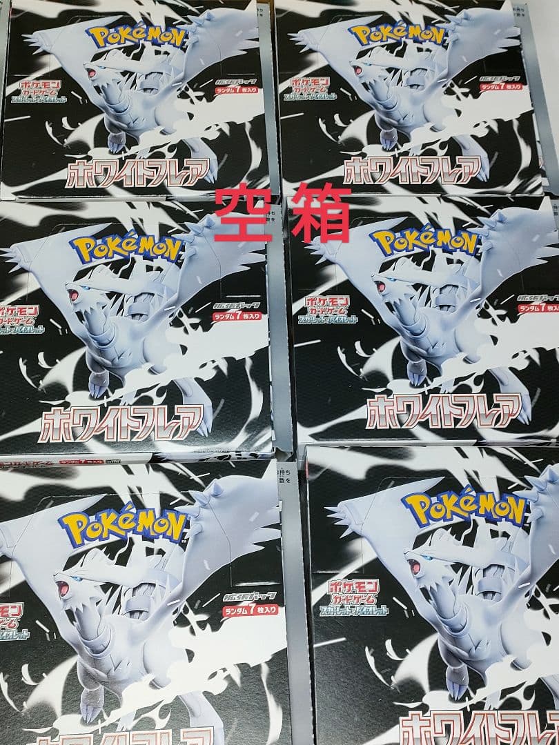 【空箱】ブラックボルト＆ホワイトフレア BOX箱各12個 カートン箱　パック無