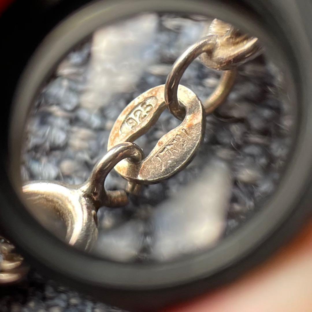 シルバー925 ロープチェーン ヴィンテージ 46cm 幅5mm