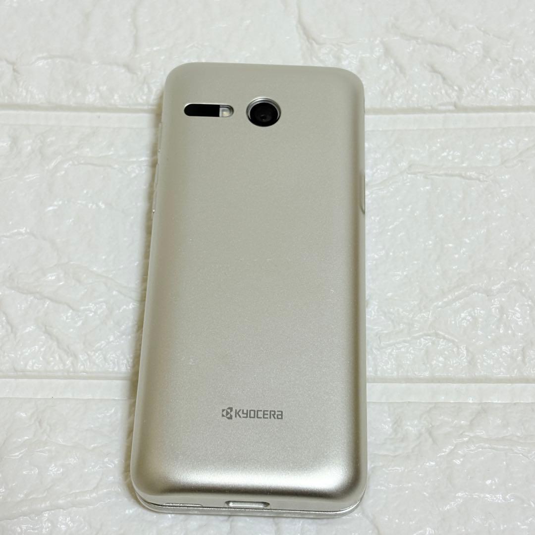 ★良品★ au かんたんケータイKYF43 SIMフリー　京セラ　充電器　取説