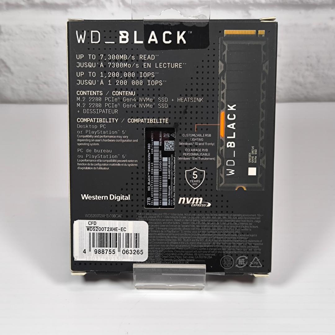 【新品・未開封】WDS200T2XHE-EC WD_BLACK SN850X
