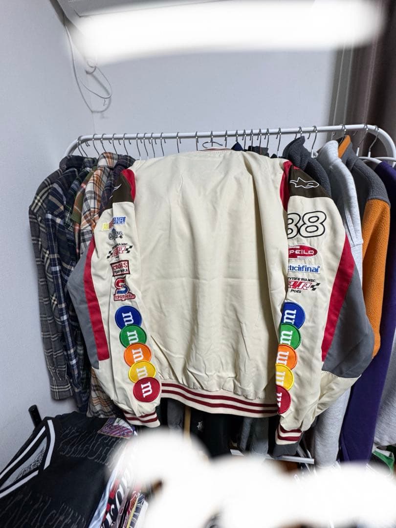 どん 【希少】 レーシングジャケット m&m's ロベルトカバーニ L