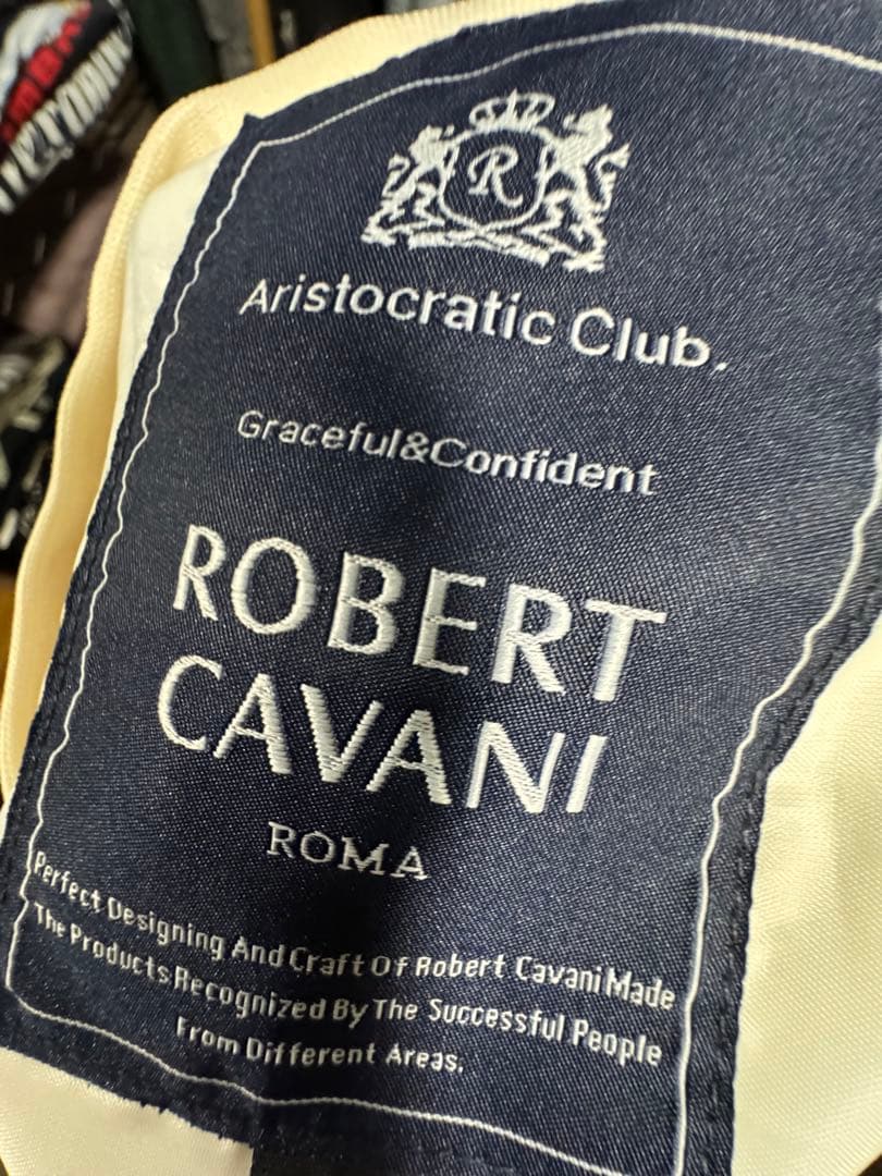 どん 【希少】 レーシングジャケット m&m's ロベルトカバーニ L