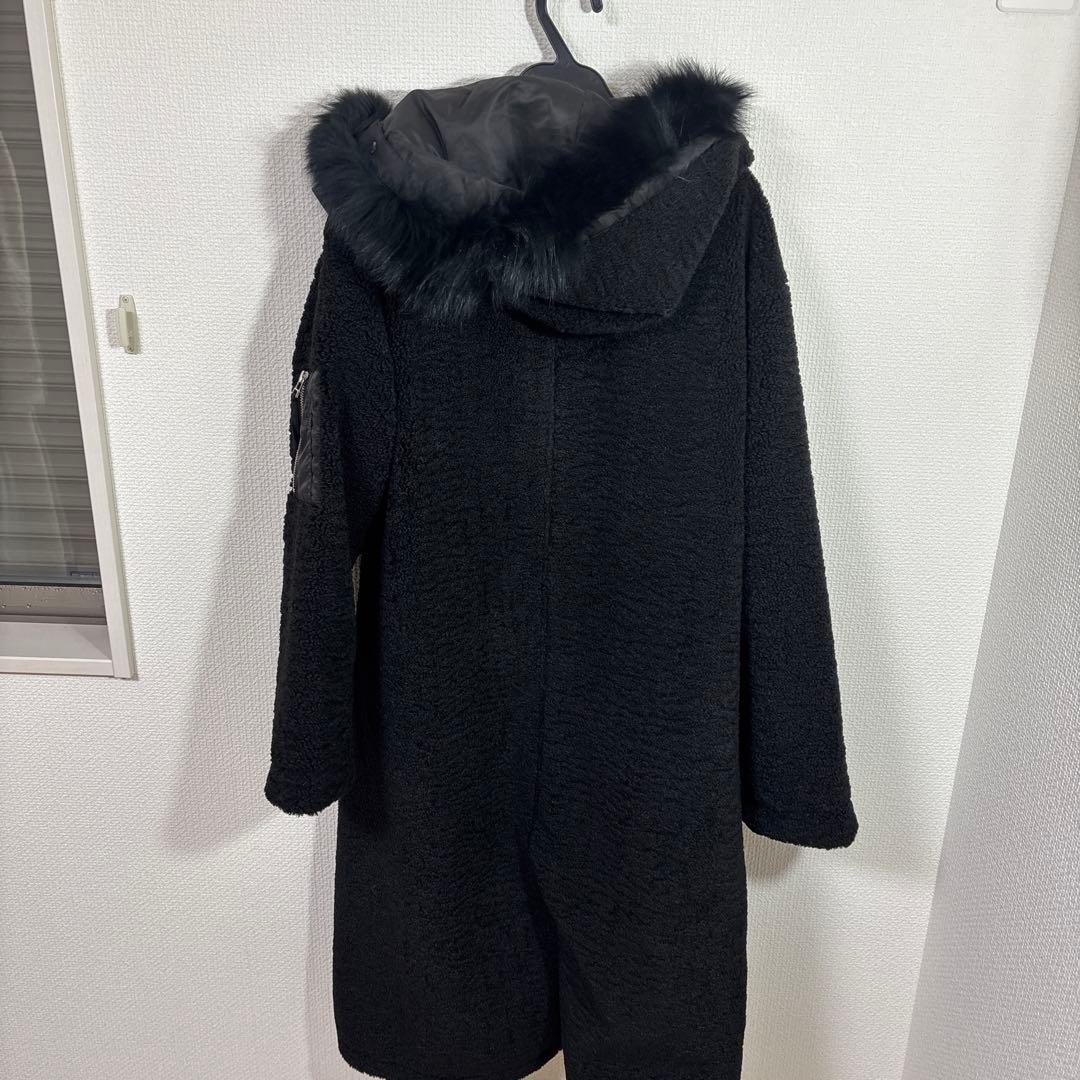 LASUD ボアコートブラック　未使用品　サイズ9号　定価34000円 タグ無し