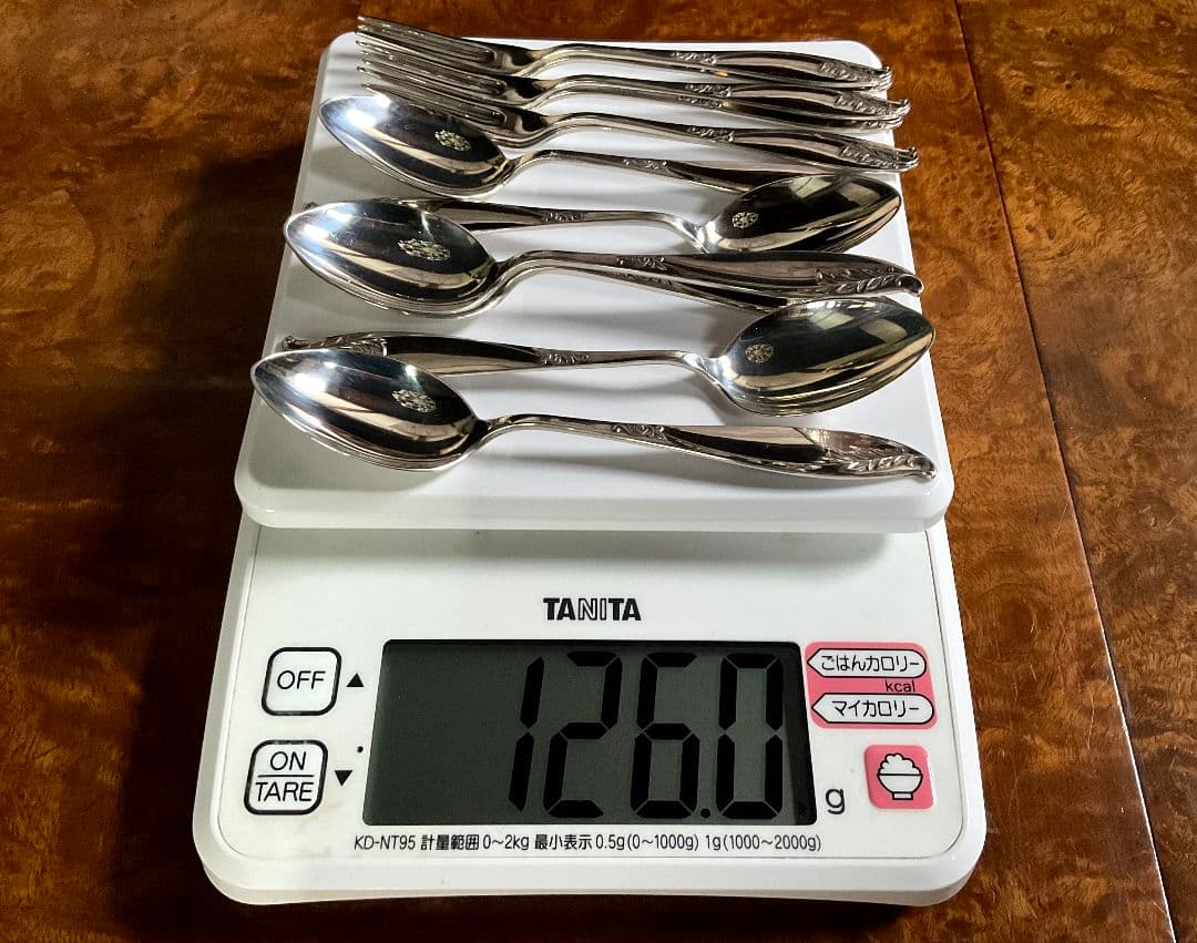 カトラリーセット　スプーン6本　フォーク6本　銀製　シルバー850　126g