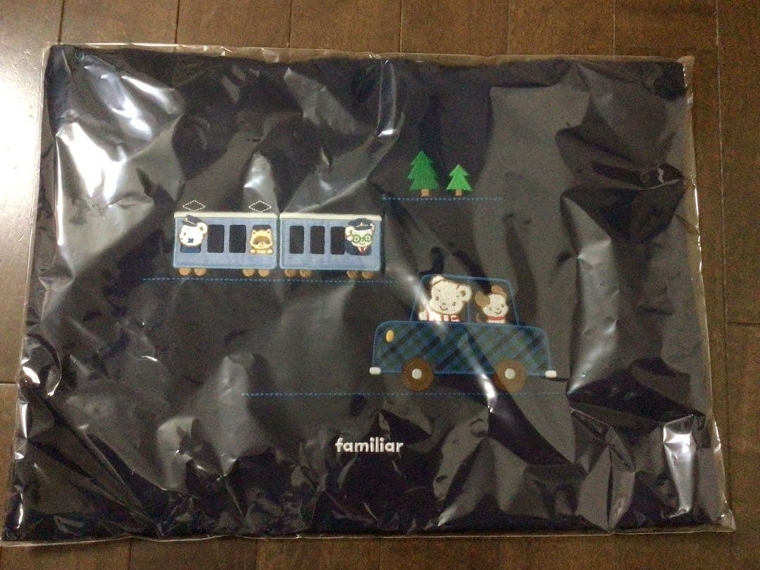 familiar 車と電車のトートバッグ レッスンバッグ