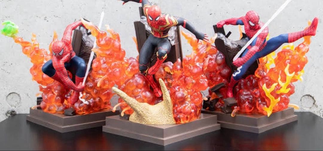 Happyくじ　スパイダーマン　フィギュア賞3点セット