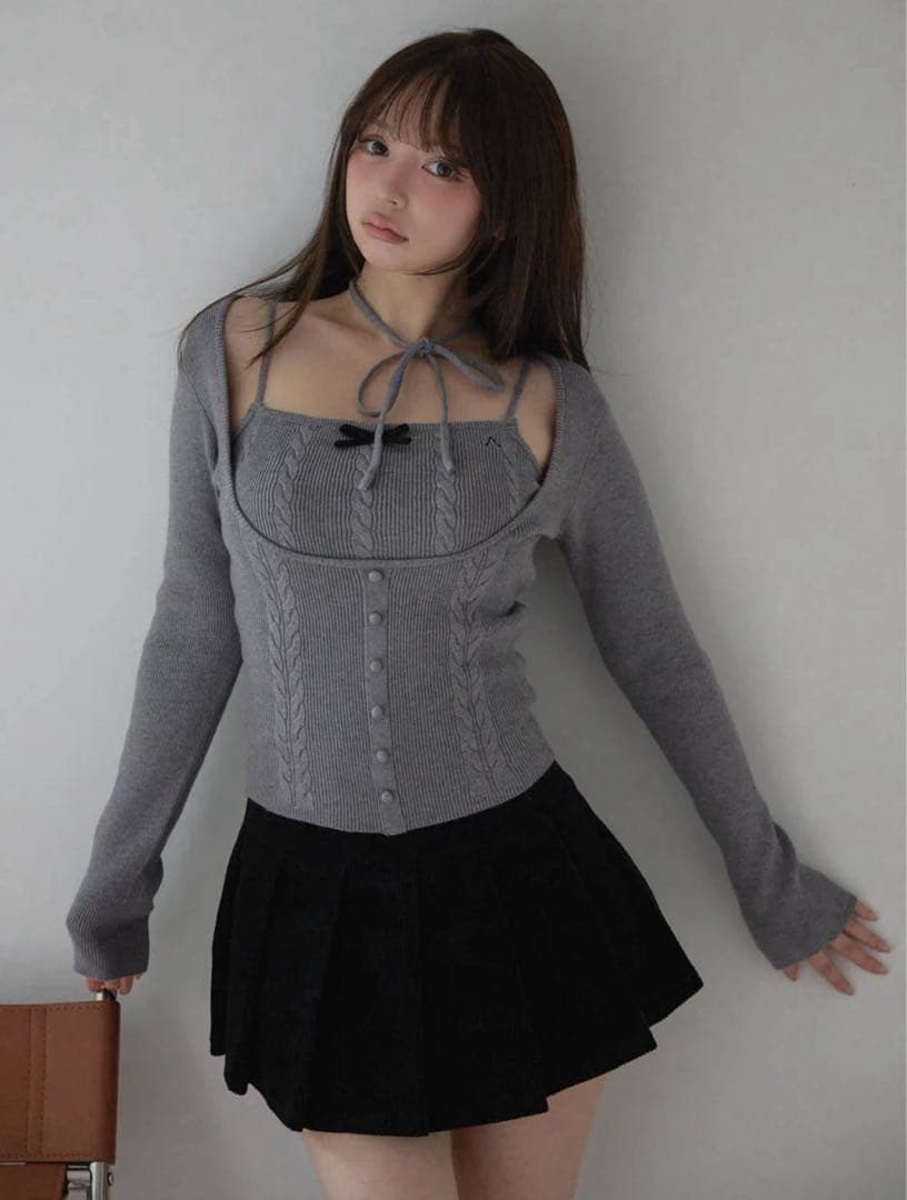 トップス ANDMARY Sharon ribbon tops