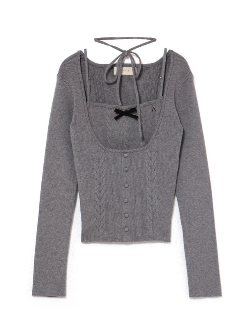 トップス ANDMARY Sharon ribbon tops