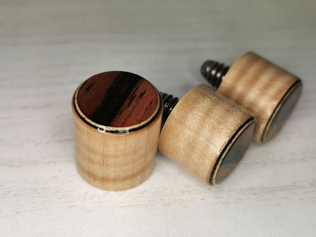 g*e様 [14山]ジョイントキャップ カーリーメイプル/エボニー 1B2S