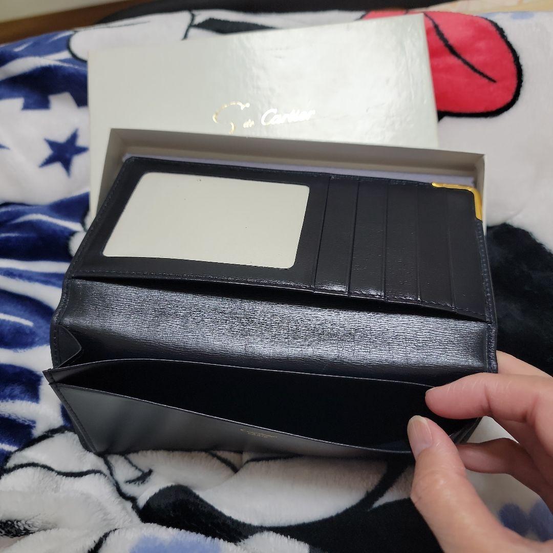 Cartier ブラックレザー 長財布
