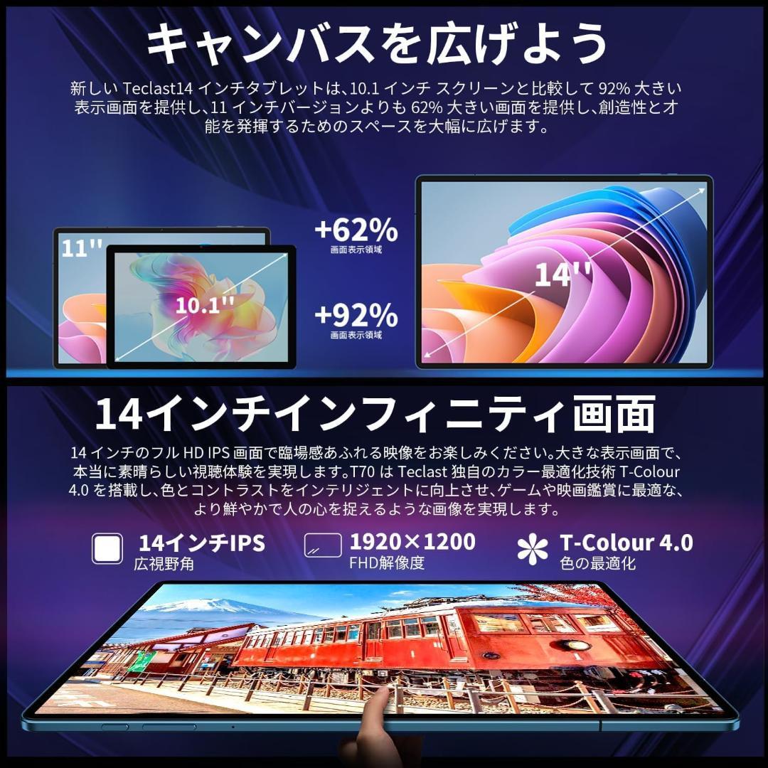 【完全未開封品】「TECLAST T70」 14インチ 8コア RAM20GB+