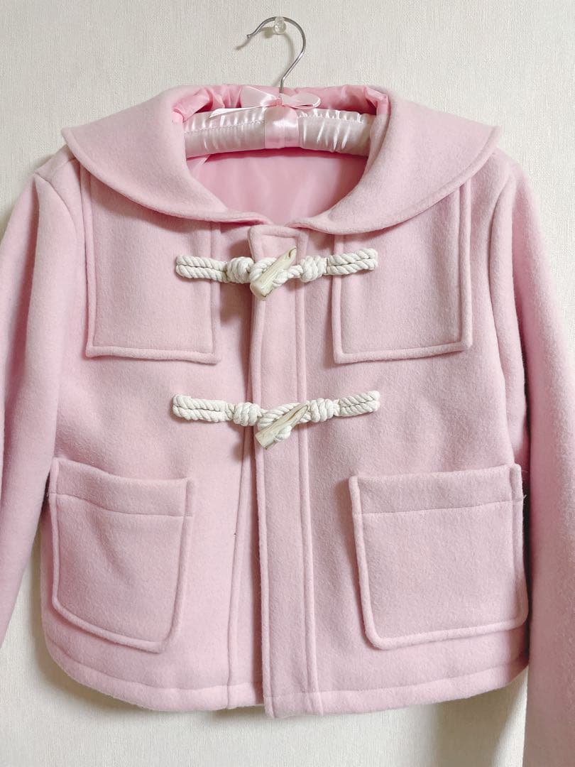 margarine fingers セーラー ダッフルコート ピンク