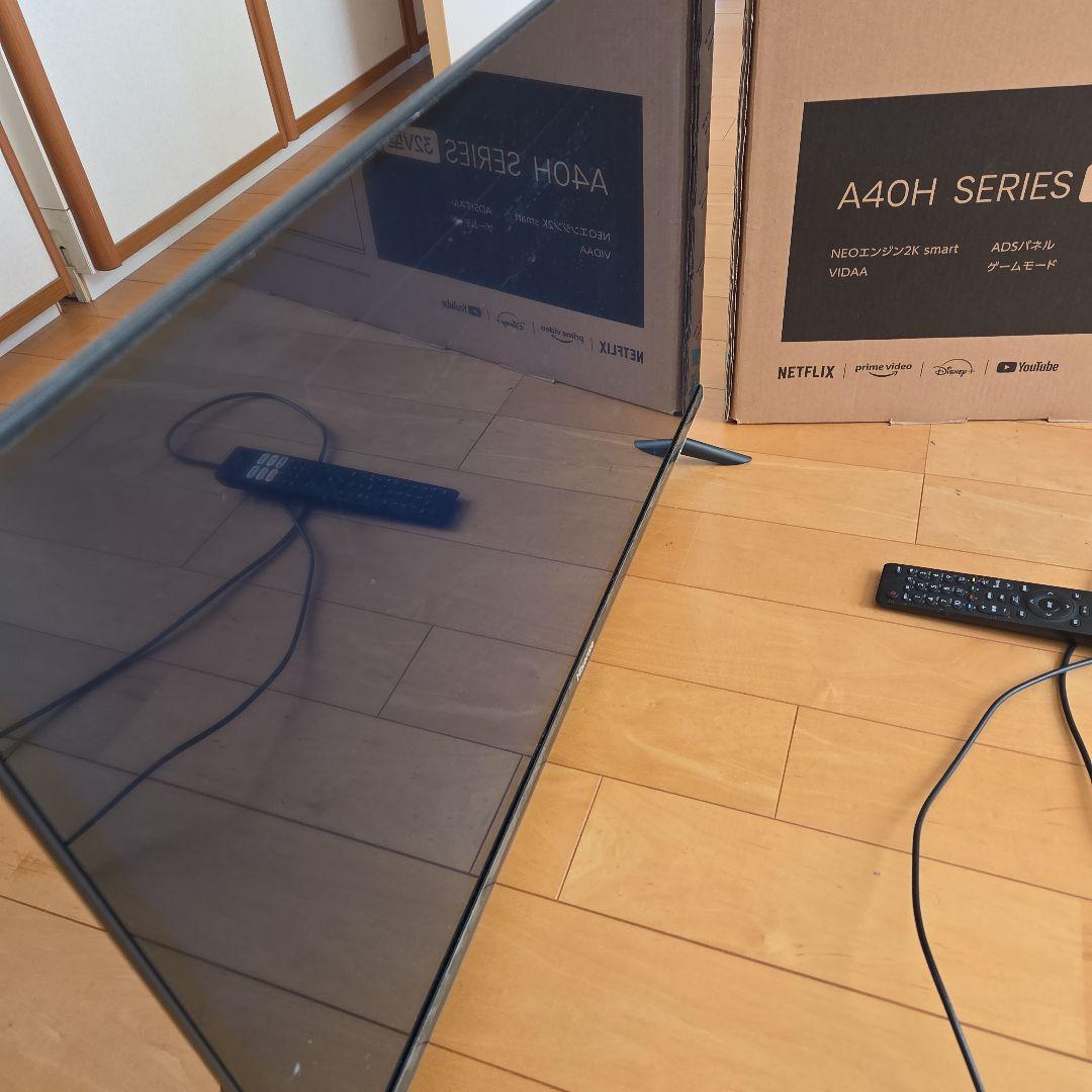 壊れています　Hisense A40Hシリーズ 32V型 スマートテレビ