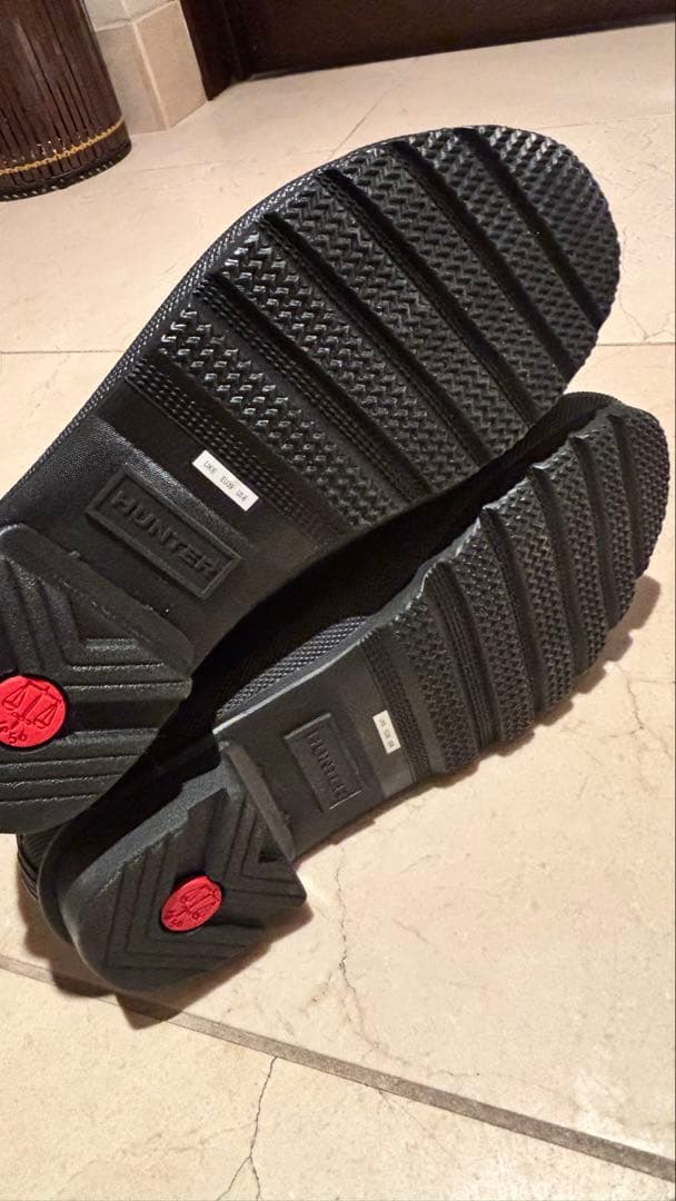 HUNTER 黒 レインブーツ