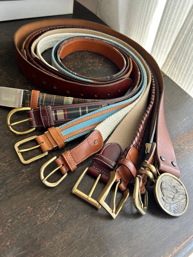 MENS上質アメカジベルト美品8本まとめて！