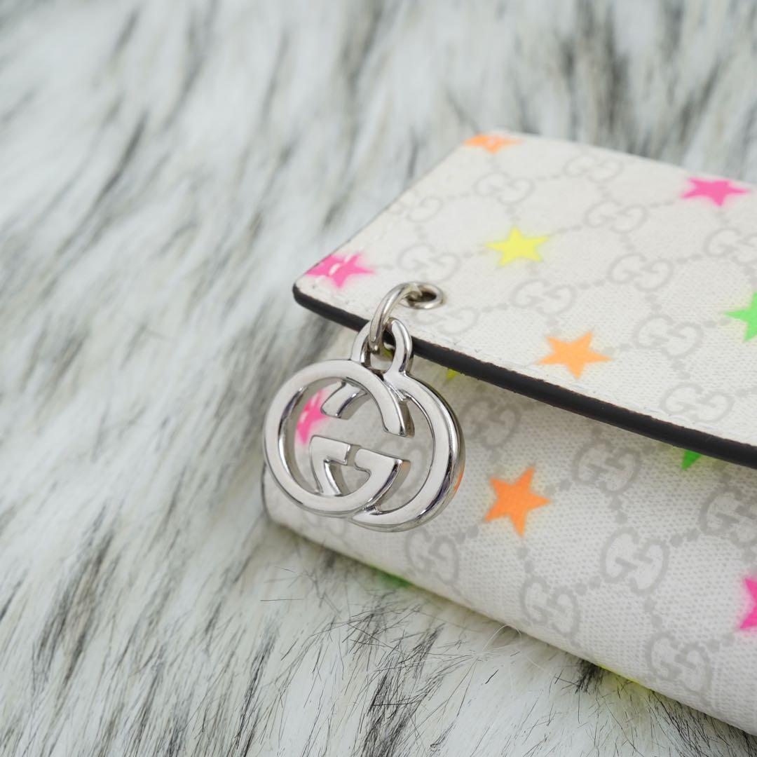 未使用品　箱付き　GUCCI グッチ　キーケース　GGスプリーム　マイクロGG