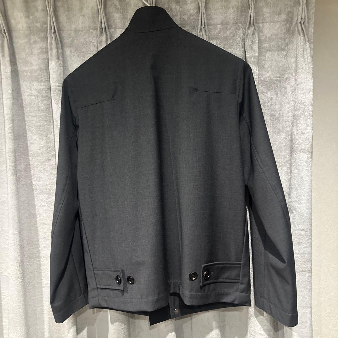 ディオールオム　レザートリムウールブルゾン2016aw 44