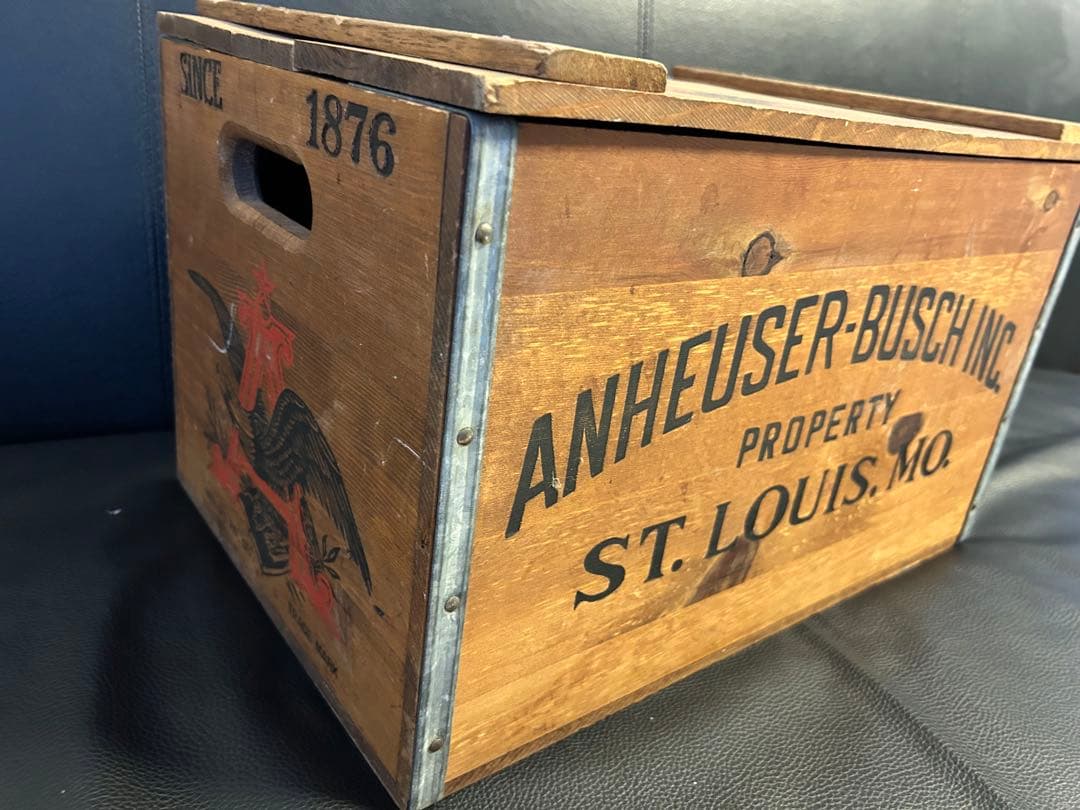 ★Budweiser ヴィンテージ木箱 Anheuser-Busch★