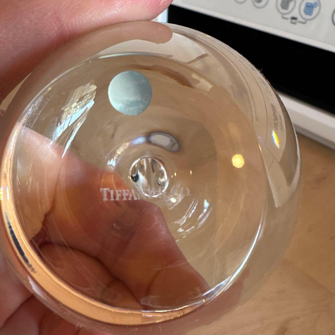 ティファニー　りんご　アップル　クリスタル　ペーパーウエイト