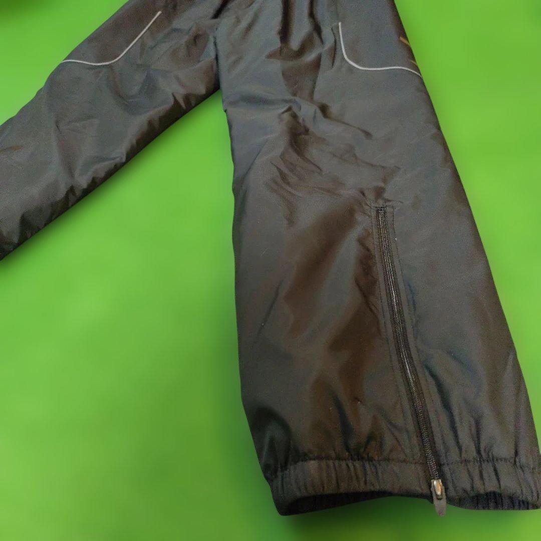 ハ*カ様 アシックス ブラック ウインドブレーカー上下 Oサイズ