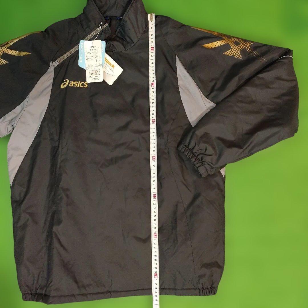 ハ*カ様 アシックス ブラック ウインドブレーカー上下 Oサイズ