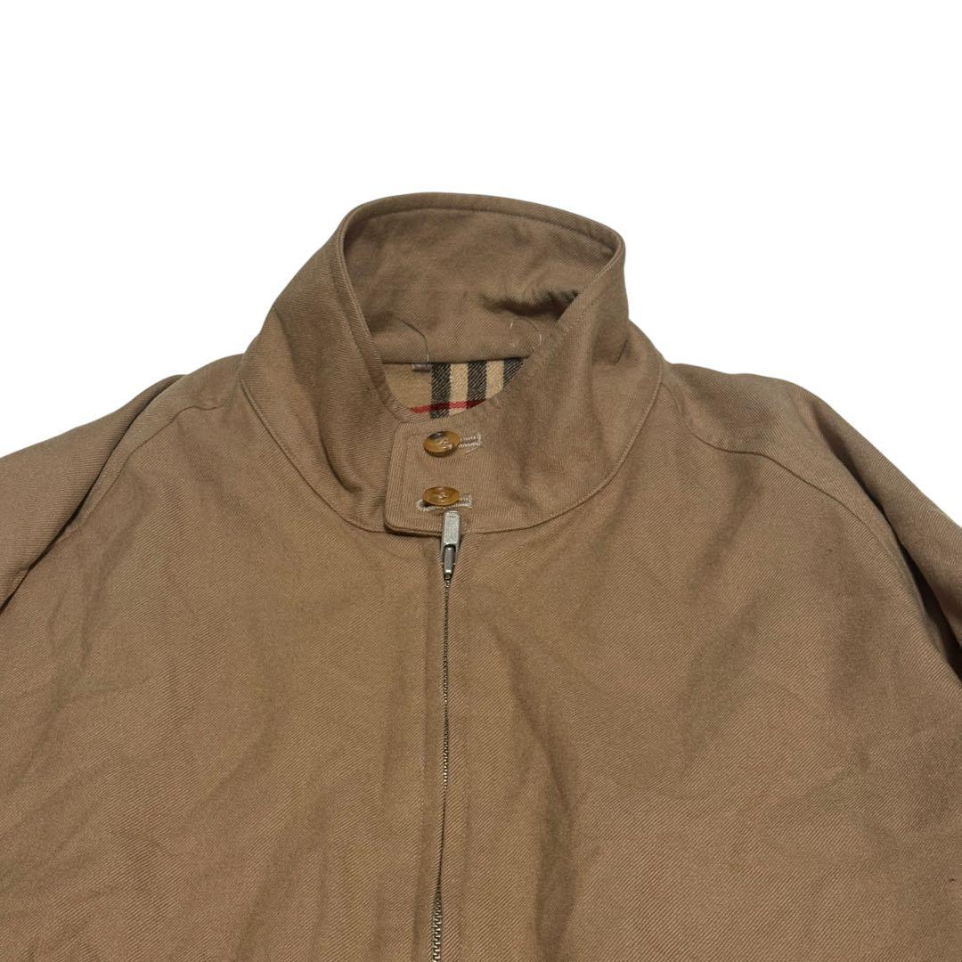 塩*び様 バーバリーズ　ハリトンジャケット　G9 ノバチェック　ロゴ刺繍　ラムウ