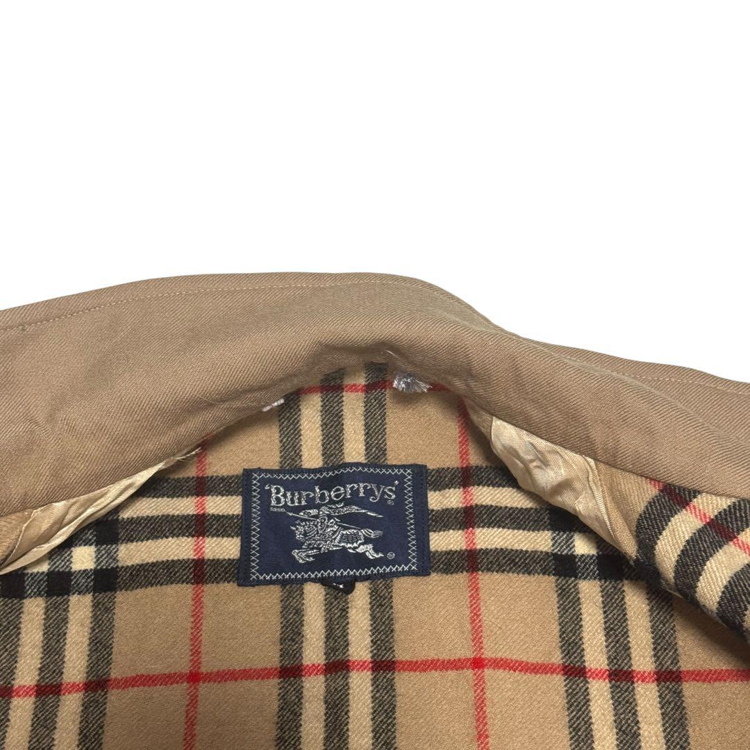 塩*び様 バーバリーズ　ハリトンジャケット　G9 ノバチェック　ロゴ刺繍　ラムウ