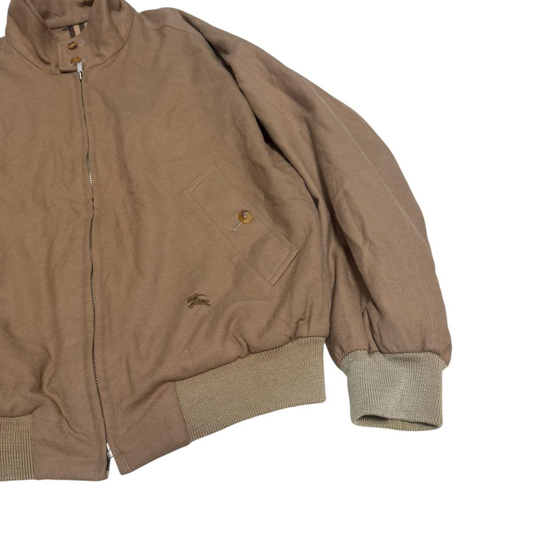 塩*び様 バーバリーズ　ハリトンジャケット　G9 ノバチェック　ロゴ刺繍　ラムウ