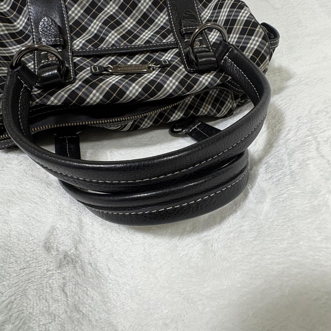 希少✨バーバリーブルーレーベル　ボストンバッグ　チェック　Y2K