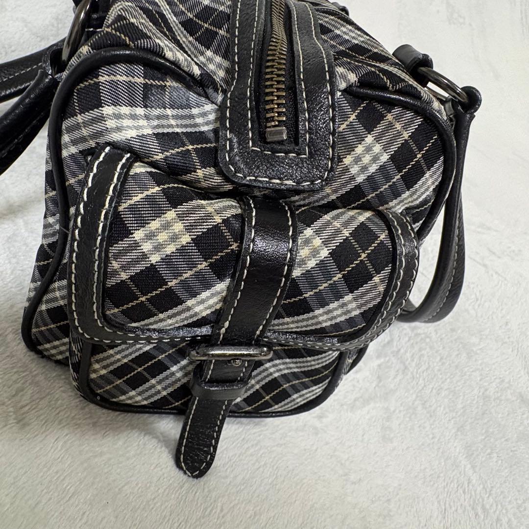 希少✨バーバリーブルーレーベル　ボストンバッグ　チェック　Y2K