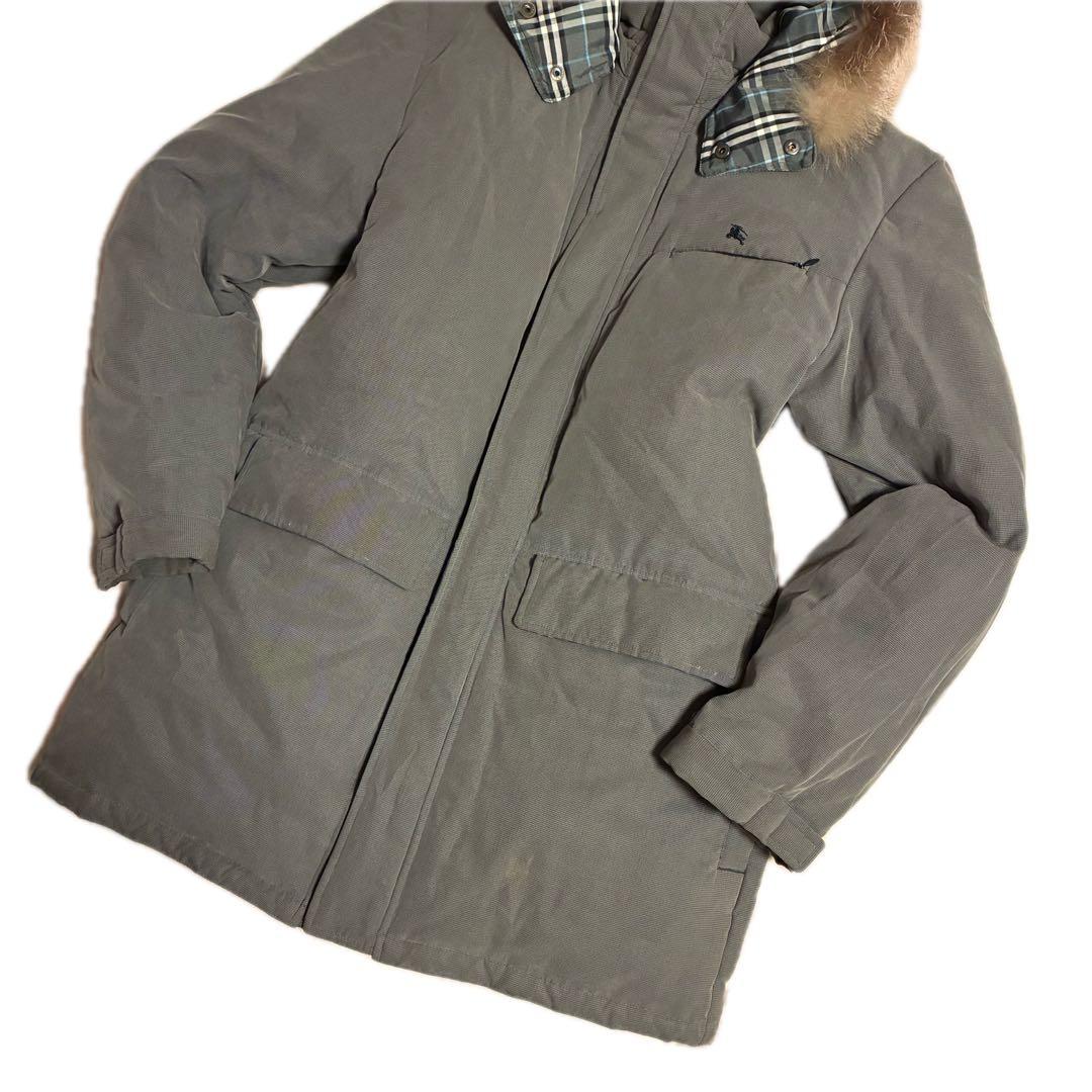 Lサイズ BURBERRY BLACK LABEラクーンダウンジャケット