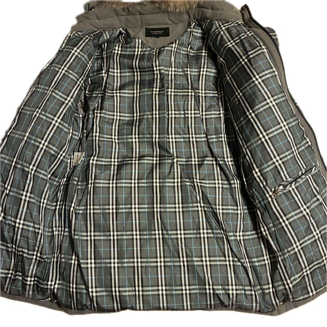 Lサイズ BURBERRY BLACK LABEラクーンダウンジャケット
