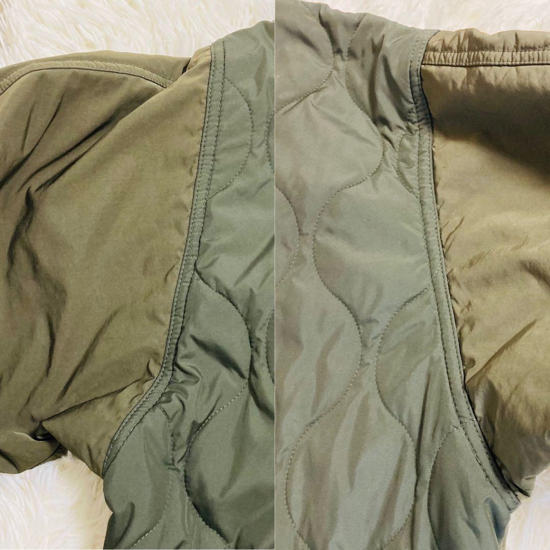 値下げ♡フレッドペリー　モッズコート　キルティング　切替　カーキ　L
